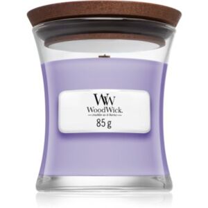 Woodwick Lavender Spa mirisna svijeća s drvenim fitiljem 85 g