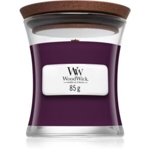 Woodwick Dark Poppy mirisna svijeća s drvenim fitiljem 85 g