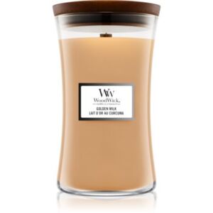 Woodwick Golden Milk mirisna svijeća s drvenim fitiljem 609,5 g