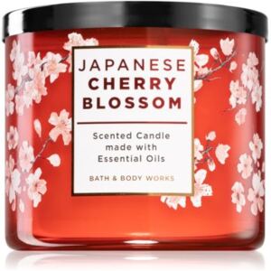 Bath & Body Works Japanese Cherry Blossom mirisna svijeća s esencijalnim uljem 411 g