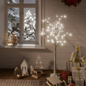 VidaXL Božićno drvce sa 120 LED žarulja 1,2m hladno bijelo izgled vrbe