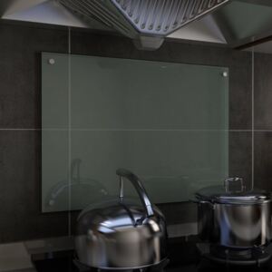 VidaXL Kuhinjska zaštita od prskanja bijela 70 x 50 cm kaljeno staklo