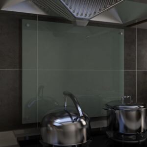 VidaXL Kuhinjska zaštita od prskanja bijela 70 x 60 cm kaljeno staklo