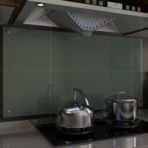 VidaXL Kuhinjska zaštita od prskanja bijela 120 x 60 cm kaljeno staklo