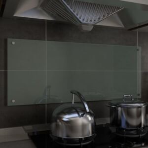 VidaXL Kuhinjska zaštita od prskanja bijela 100 x 40 cm kaljeno staklo