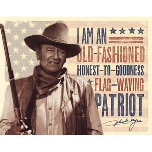 John Wayne - Patriot Metalni znak, (31 x 42 cm)