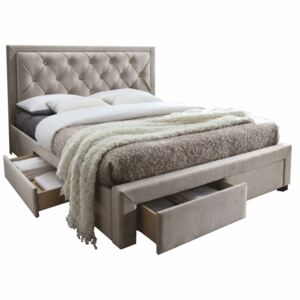 Zondo Bračni krevet 160 cm Orford (S podnicom) (sivosmeđa) . 808106