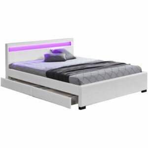 Bračni krevet 180 cm Miss (s rešetkom, rasvjetom i prostorom za odlaganje)