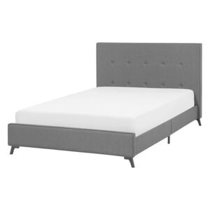 Zondo Bračni krevet 140 cm AMBRE (s podnicom) (siva). 1007090