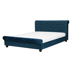 Zondo Bračni krevet 180 cm ARCHON (s podnicom) (plava). 1007106