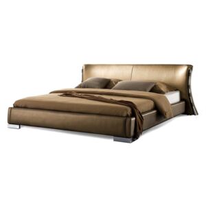 Bračni krevet 180 cm PARNAS (s podnicom) (zlatna)