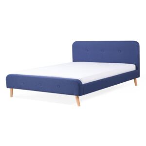 Bračni krevet 180 cm ROME (s podnicom) (plava)