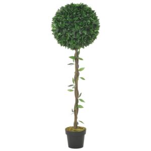 VidaXL Umjetno stablo lovora s posudom zeleno 130 cm